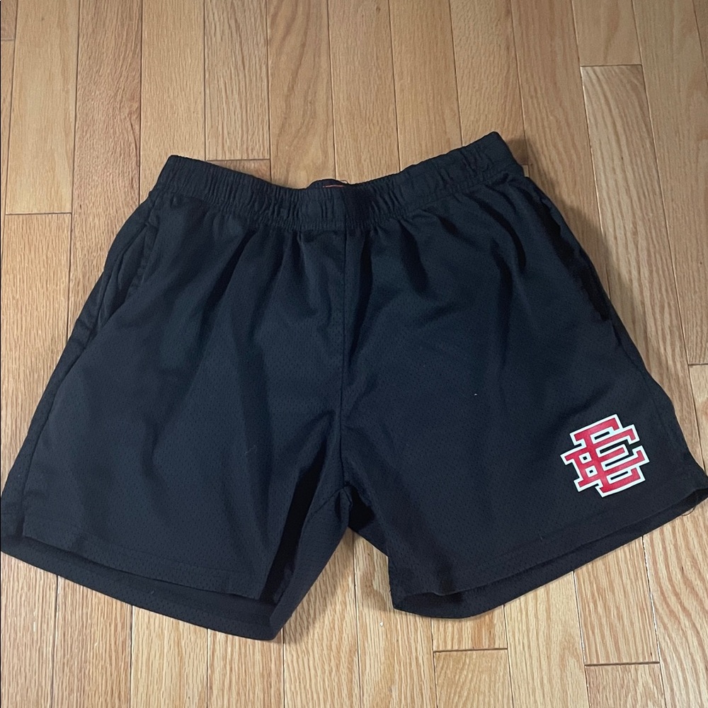 Black Athletic Eric Emanuel Shorts with Logo